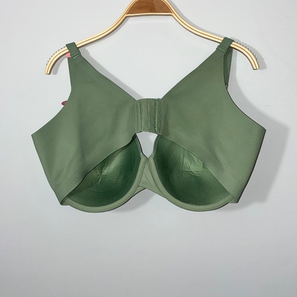 Cacique Back Smoothing Bra Olive Green 42F - Picture 2 of 2